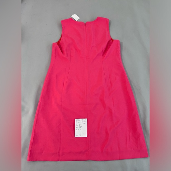 J Crew Resume Dress Linen Blend Pink  Sheath Mini Office Work‎ Sz 14 NWT - Picture 11 of 11